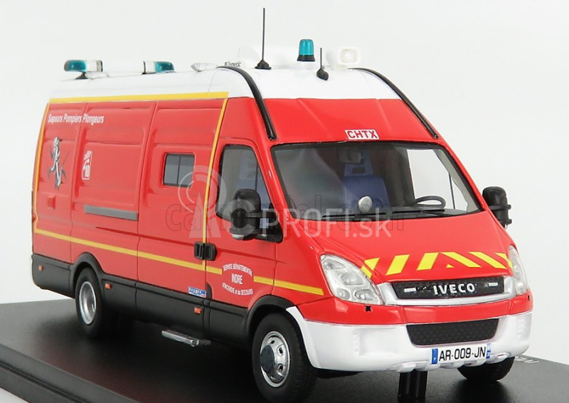Alerte Iveco fiat New Daily 50-18 Van Sdis 36 Sapeurs Pompiers Plongeurs 2019 1:43 červená biela