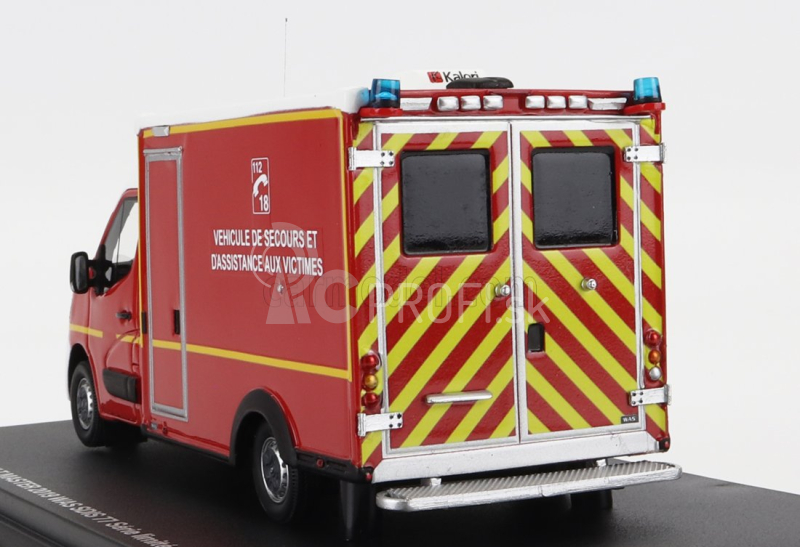 Alerte Renault Master Van Was Sdis 77 Vehicule De Secours Et D'assistance Aux Victimes Ambulance Sapeurs Pompier 2019 1:43 červená biela žltá