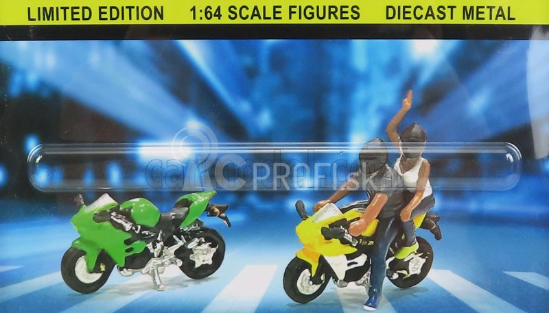 Americká dioráma Sada figúrok Motomania - 2x motocykel - 2x figúrka 1:64 Rôzne