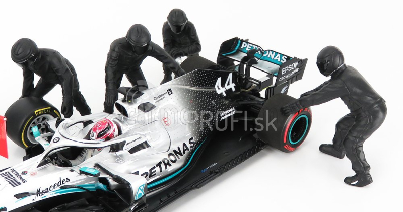 Americké diorámy Figúrky F1 Set 1 2020 - Dioráma Pit-stop Set 7 X Meccanici - Mechanics - With Decals 1:18 Black Green