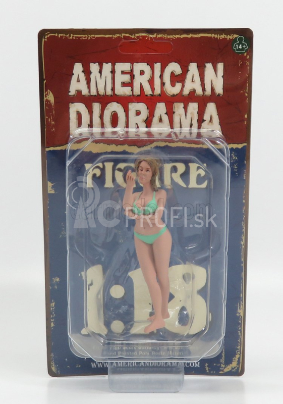 Americké diorámy Figúrky Ragazza Calendario Agosto - Dievčenský kalendár August Ii Series 1:18 Pink Green