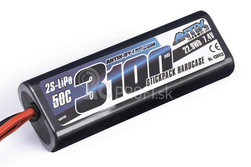 ANTIX by LRP 3100mAh - 7.4V - 50C LiPo Car Stickpack Hardcase - konektor Tamiya