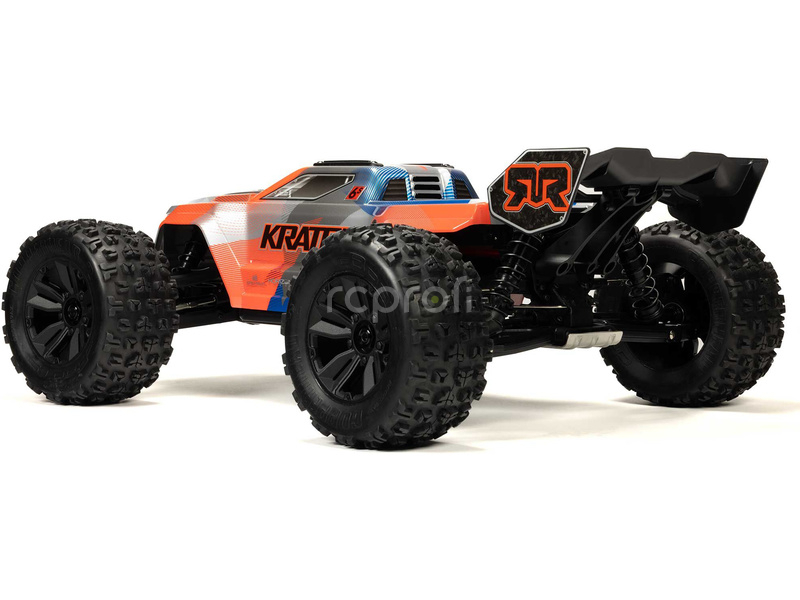 Arrma Kraton 6S V6 BLX 1:8 4WD RTR modrá/oranžová