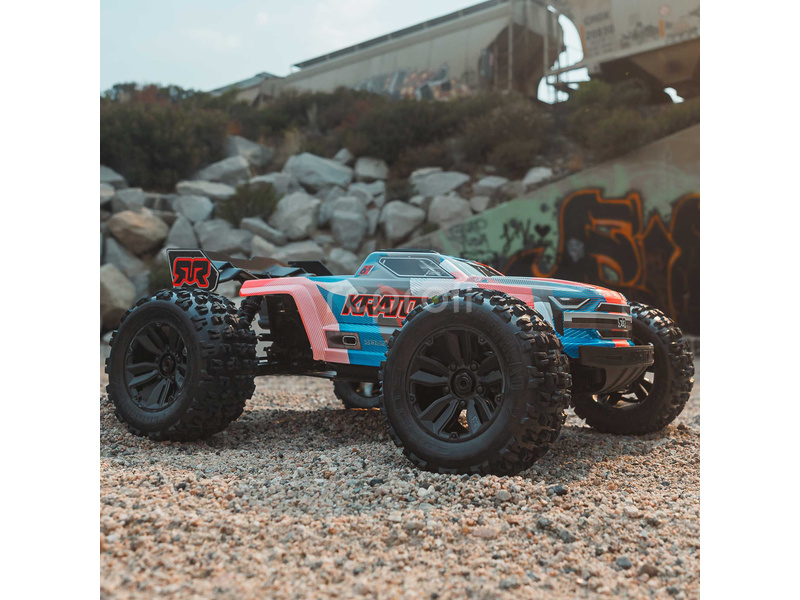 Arrma Kraton 6S V6 BLX 1:8 4WD RTR modrá/oranžová