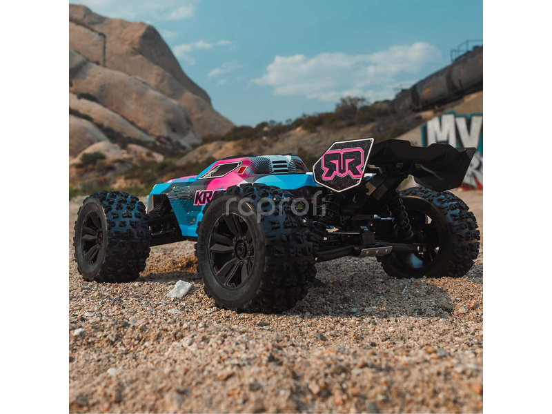 Arrma Kraton 6S V6 BLX 1:8 4WD RTR modrá/oranžová