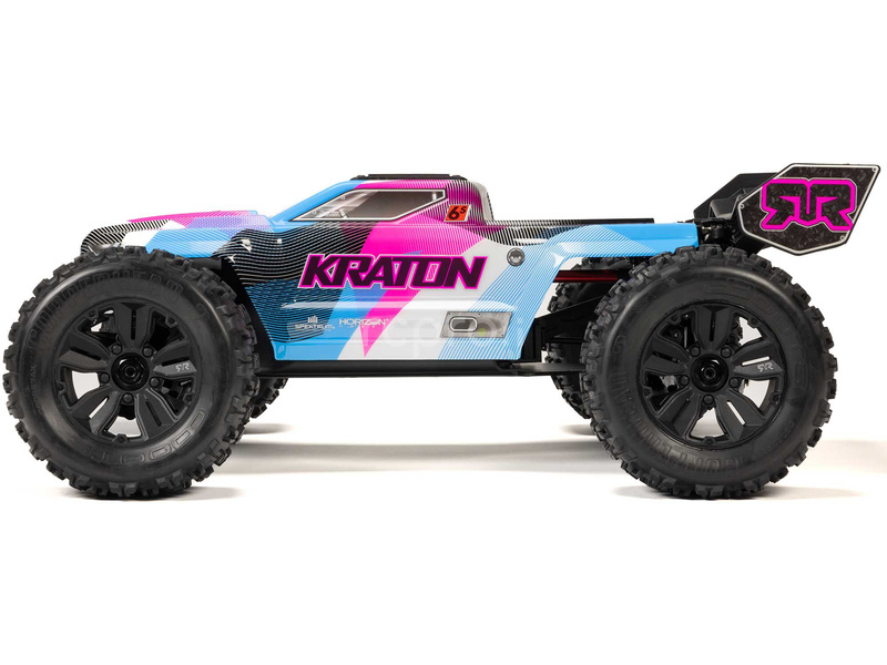 Arrma Kraton 6S V6 BLX 1:8 4WD RTR modrá/ružová