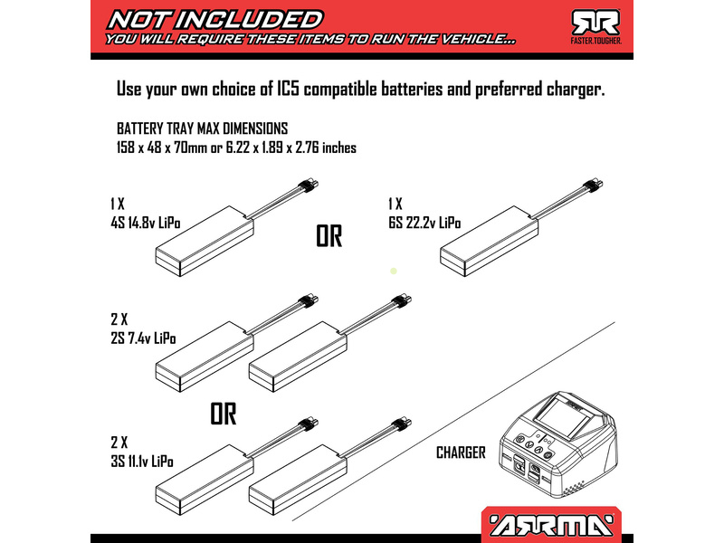 Arrma Notorious 6S V6 BLX 1:8 4WD RTR čierna