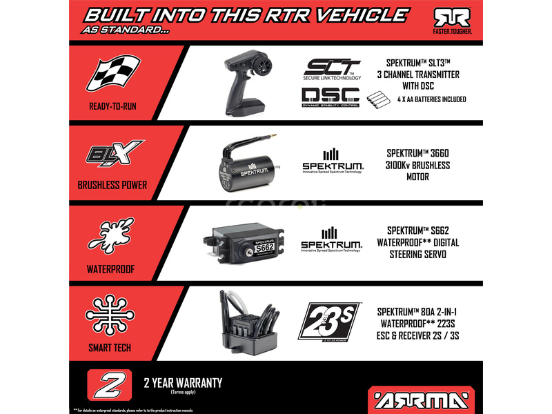 Arrma Typhon 223S BLX 1:8 4WD RTR DSC zelená