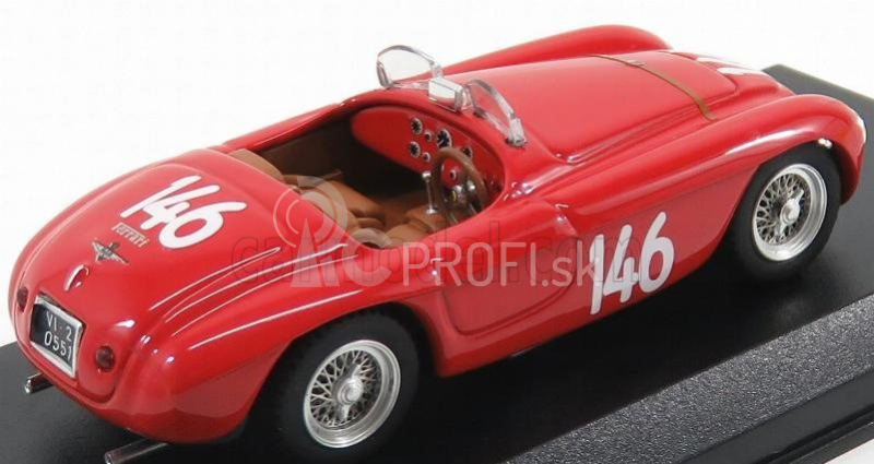 Art-model Ferrari 166mm Barchetta Abarth Spider N 146 Winner Coppa D'oro 1950 G.marzotto 1:43 Červená