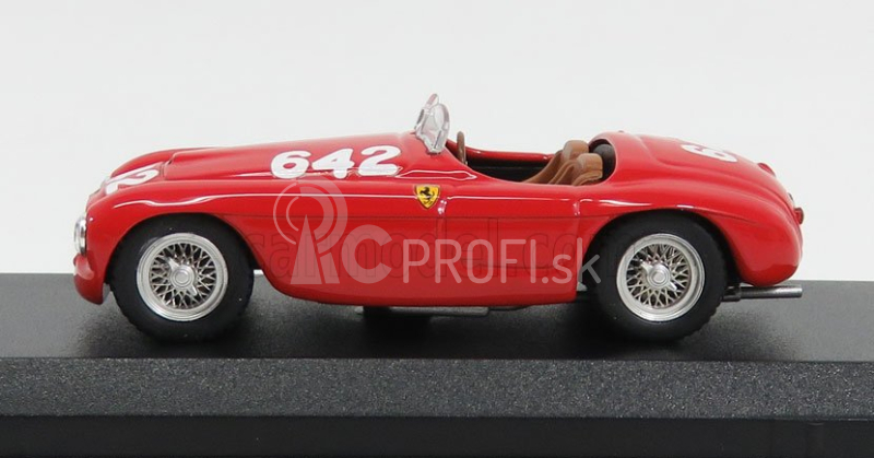 Art-model Ferrari 166mm Barchetta Ch.0010 N 642 Mille Miglia 1949 Taruffi - Nicolini 1:43 Červená