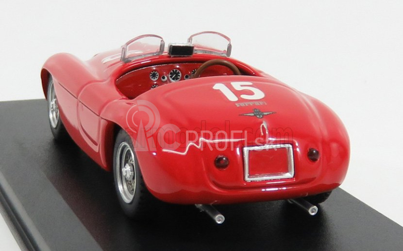 Art-model Ferrari 166mm Barchetta Ch.0016 N 15 Winner Luxemburg Gp 1949 L.villoresi 1:43 Červená