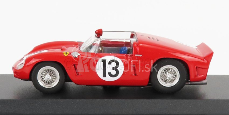 Art-model Ferrari 246sp Dino Spider 2.4l V6 N 13 Test Circuito Di Modena Before 24h Le Mans 1961 R.ginther 1:43 Červená