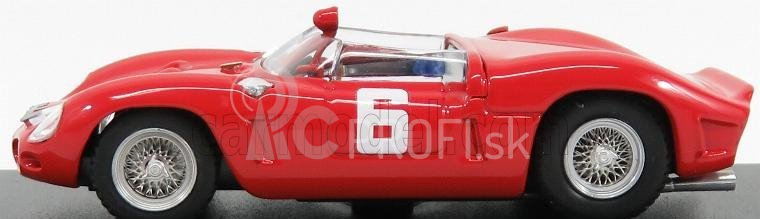 Art-model Ferrari 246sp Dino Spider N 6 (podvozok N 0022m) Winner Guards Trophy Brands Hatch 1962 M.parkes 1:43 Červená