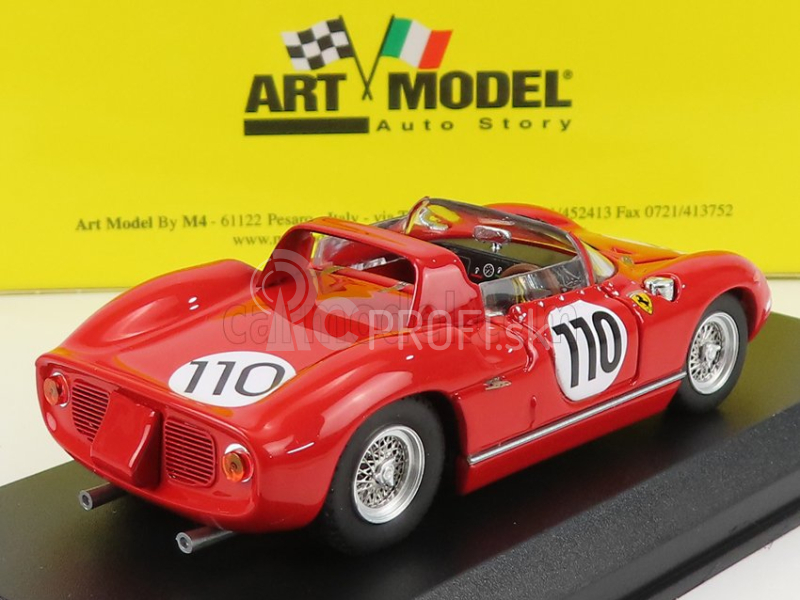 Art-model Ferrari 250p Ch.0812 N 110 Víťaz 1000 km Nurburgring 1963 J.surtees - W.mairesse 1:43 Červená