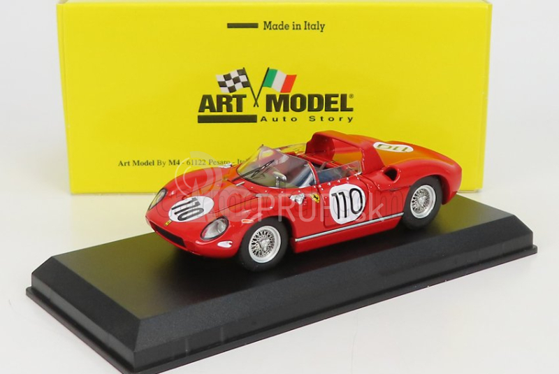 Art-model Ferrari 250p Ch.0812 N 110 Víťaz 1000 km Nurburgring 1963 J.surtees - W.mairesse 1:43 Červená