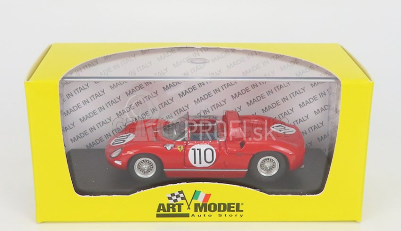 Art-model Ferrari 250p Ch.0812 N 110 Víťaz 1000 km Nurburgring 1963 J.surtees - W.mairesse 1:43 Červená