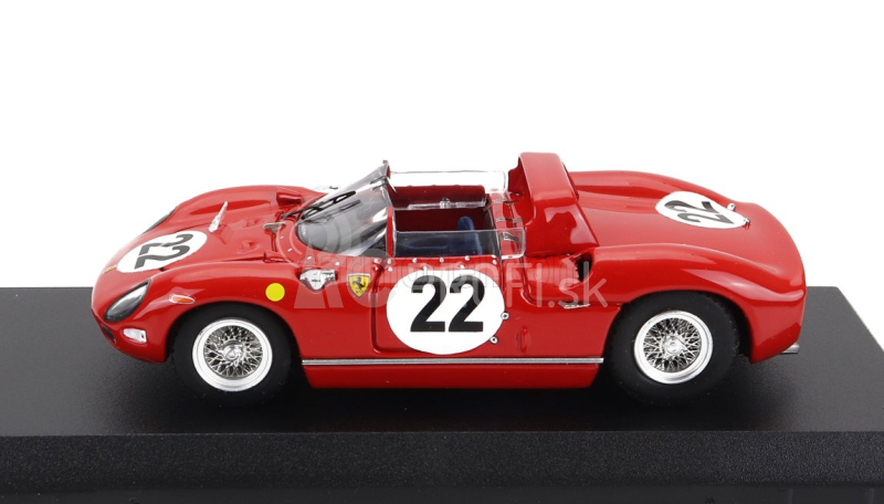 Art-model Ferrari 250p Spider 3.0l V12 Team Sefac Ferrari Spa N 22 3. 24h Le Mans 1963 Mike Parkes - Umberto Maglioli 1:43 Červená