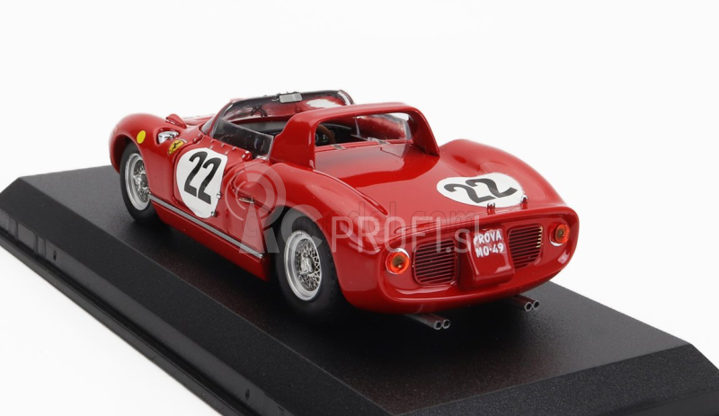 Art-model Ferrari 250p Spider 3.0l V12 Team Sefac Ferrari Spa N 22 3. 24h Le Mans 1963 Mike Parkes - Umberto Maglioli 1:43 Červená