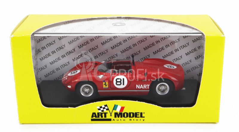 Art-model Ferrari 275 P N 81 500 Km Bridgehampton 1964 P.rodriguez 1:43 Červená