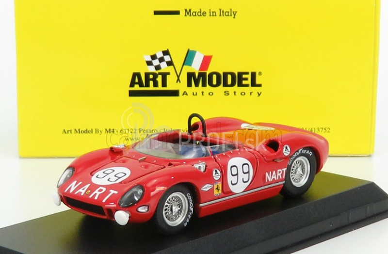 Art-model Ferrari 275p Spider N 99 2000km Daytona 1965 B.grossman - D.piper - W.hansgen - P.rodriguez 1:43 Red