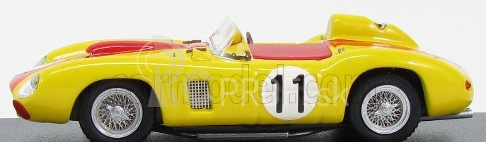 Art-model Ferrari 290mm 3.5l V12 Spider Team Equipe Nationale Belge N 11 24h Le Mans 1957 J.swaters - A.de Cagny 1:43 Yellow Red