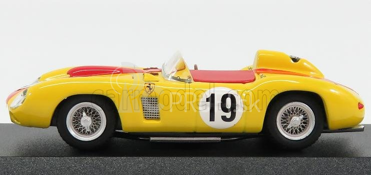 Art-model Ferrari 290mm Spider Ch.0606 N 19 4th Portugal Monsanto Gp 1957 A.de Changy 1:43 Yellow