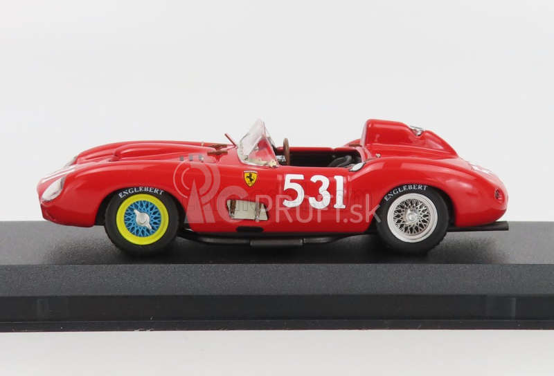 Art-model Ferrari 315s Spider S/n0646 N 531 Mille Miglia 1957 A.de Portago - E.nelson 1:43 Červená