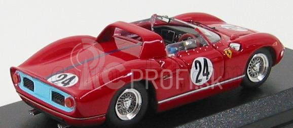 Art-model Ferrari 330p N 24 Sebring 1965 Hill - Bonnier 1:43 Červená