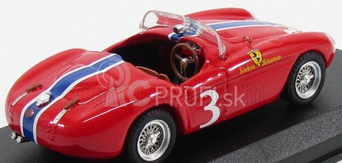 Art-model Ferrari 500 Mondial Spider Ch.0448 N 3 Palm Springs 1955 B.kessier 1:43 Červená žltá