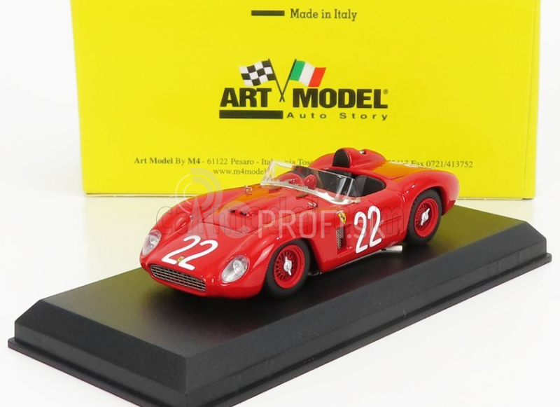 Art-model Ferrari 500 Tr Ch.0608 3rd N 22 Circuito 1957 G.munaron 1:43 Červená