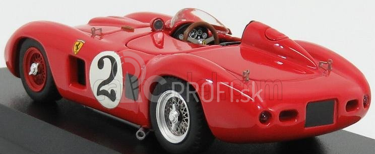 Art-model Ferrari 500 Tr Spider N 2 Ch.0624 2nd Nassau Trophy Race 1956 Masten - Gregory 1:43 Červená