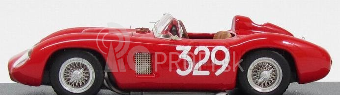 Art-model Ferrari 500tr Spider Ch.0608 N 329 Giro Di Sicilia 1957 G.munaron 1:43 Červená