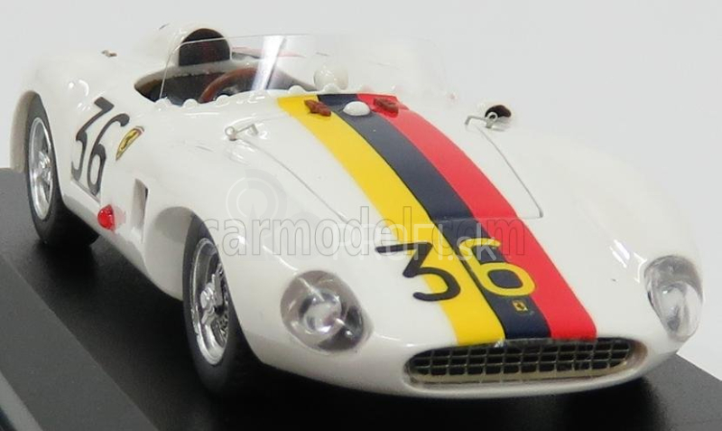 Art-model Ferrari 625lm Spider Ch.0637 N 36 Venezuela Gp 1956 P.drogo 1:43 Biela