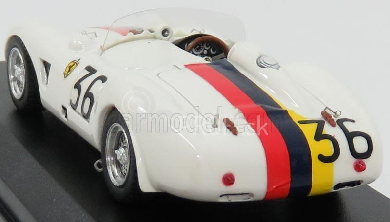 Art-model Ferrari 625lm Spider Ch.0637 N 36 Venezuela Gp 1956 P.drogo 1:43 Biela