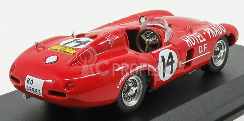 Art-model Ferrari 750 Monza 3.0l Spider N 14 Rally Carrera Panamericana 1954 R.bracco - R.livocchi 1:43 Black