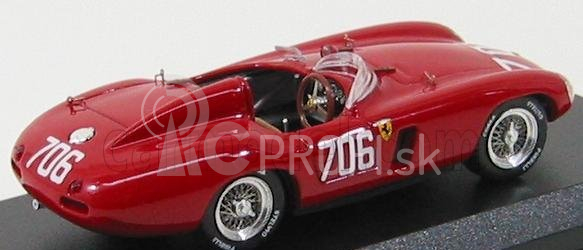 Art-model Ferrari 750 Monza N 706 Mille Miglia 1955 - Protti Zanini 1:43 Červená