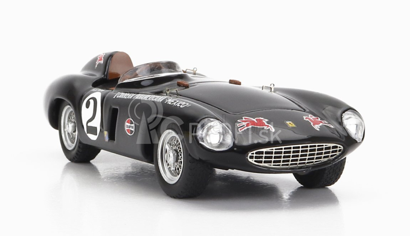 Art-model Ferrari 750 Monza Spider 3.0l N 2 Rally Carrera Panamericana Mexico 1954 Alfonso De Portago 1:43 Black