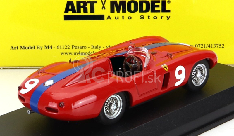 Art-model Ferrari 750 Monza Spider N 9 Winner Agadir Marocco Gp 1955 Mike Sparken 1:43 Červená