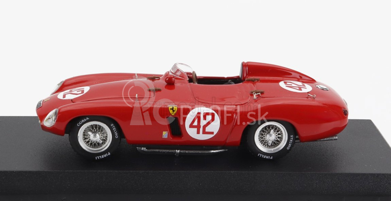 Art-model Ferrari 750 Monza Spider Sn0530m N 42 2nd Tunisi Belvedere Gp 1955 L.bordonaro 1:43 Červená