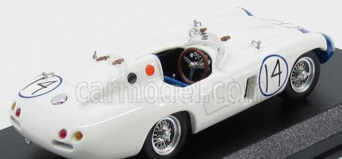 Art-model Ferrari 857 S Spider N 14 Cuba 1957 P.hill 1:43 White Blue