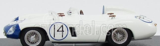 Art-model Ferrari 857 S Spider N 14 Cuba 1957 P.hill 1:43 White Blue