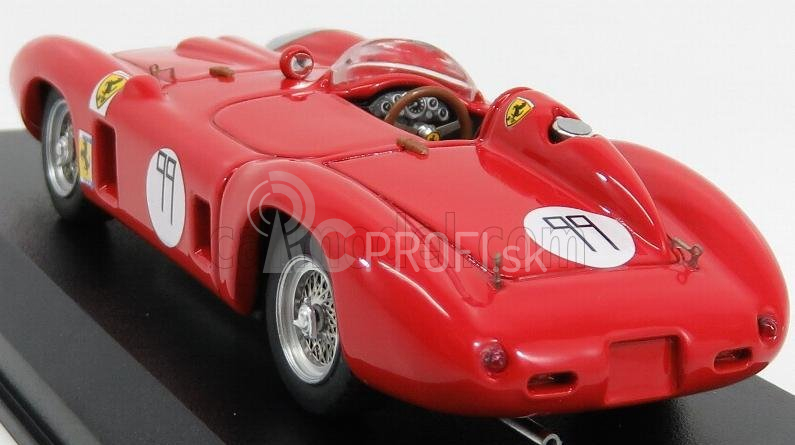 Art-model Ferrari 860 Monza N 11 2nd Bridgehampton 1958 B.grossman 1:43 Červená strieborná