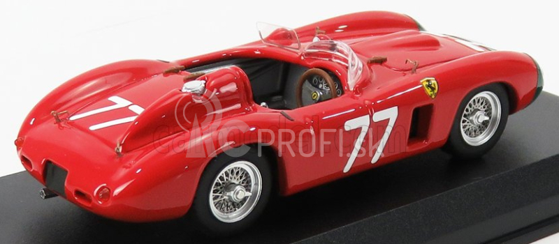 Art-model Ferrari 860 Monza Spider Ch.0628 N 77 Coppa D'oro Delle Dolomiti 1956 Gendebien - Podložka 1:43 Červená zelená