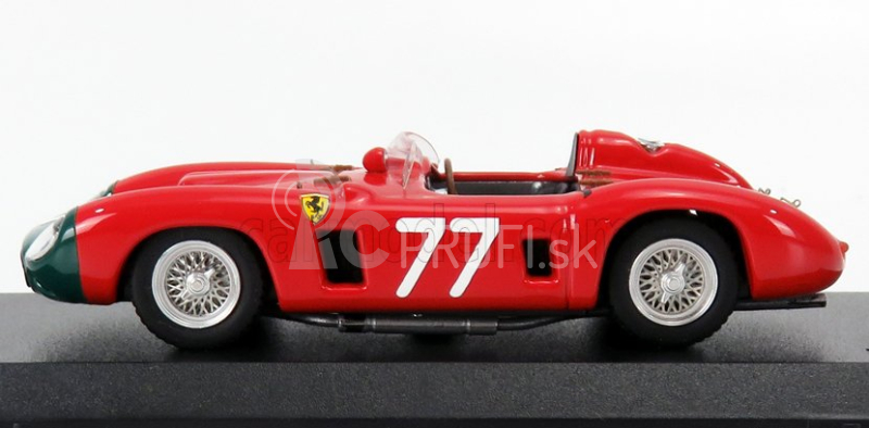 Art-model Ferrari 860 Monza Spider Ch.0628 N 77 Coppa D'oro Delle Dolomiti 1956 Gendebien - Podložka 1:43 Červená zelená