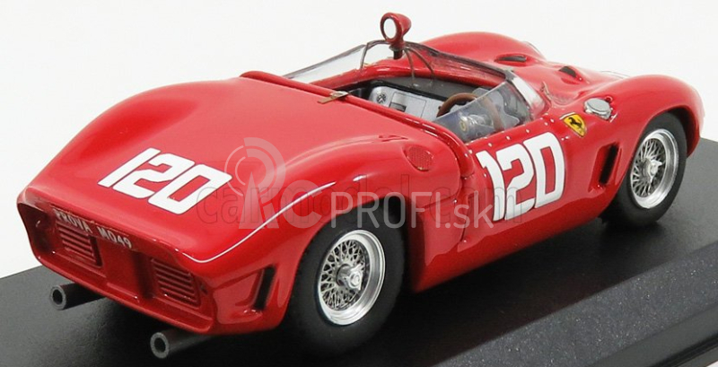 Art-model Ferrari Dino 196sp Spider Ch.0804 N 120 2nd Targa Florio 1962 Bandini - Baghetti 1:43 Červená