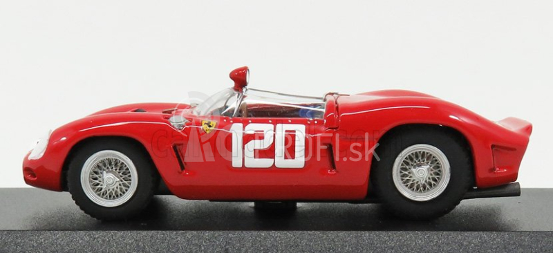 Art-model Ferrari Dino 196sp Spider Ch.0804 N 120 2nd Targa Florio 1962 Bandini - Baghetti 1:43 Červená