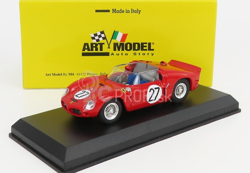 Art-model Ferrari Dino 246 Sp Ch.0790 N 27 12h Sebring 1961 R.ginther - W.von Trips 1:43 Červená