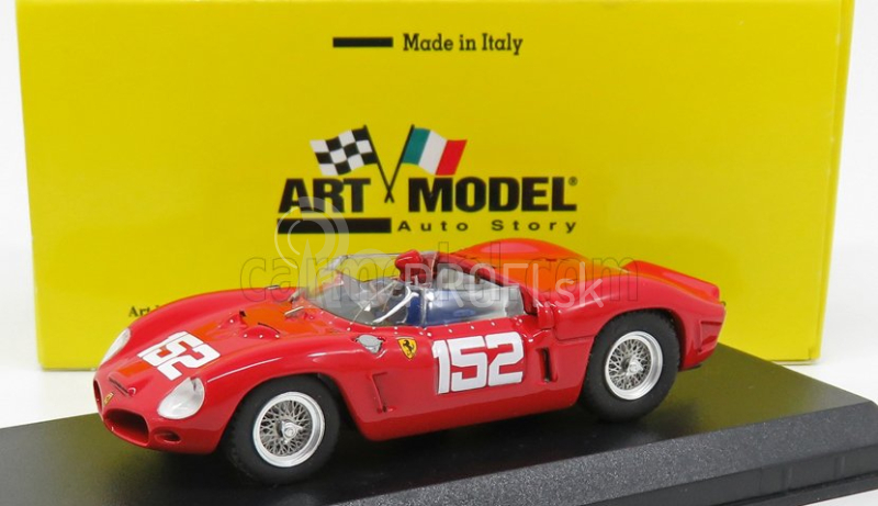 Art-model Ferrari Dino 246 Sp Ch.0796 N 152 Winner Targa Florio 1962 Mairesse - Rodriguez - Gendebien 1:43 Červená