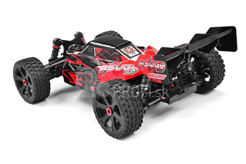 ASUGA XLR 6S – BUGGY 4WD – PRO ROLLER šasi – bez elektroniky – červená