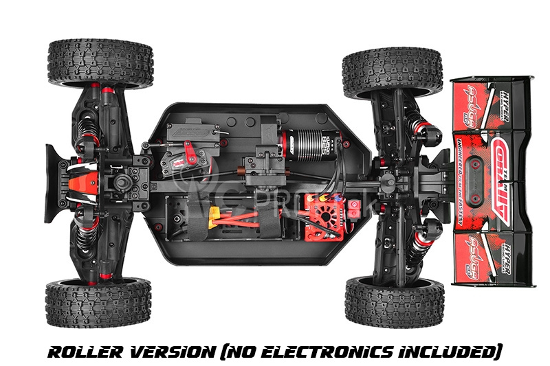 ASUGA XLR 6S – BUGGY 4WD – PRO ROLLER šasi – bez elektroniky – červená